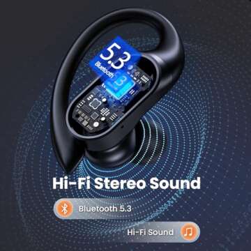 FOYCOY Bluetooth Earbuds with 90Hrs Playtime & Waterproof