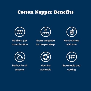 Bearaby Cotton Hand-Knit Weighted Blanket for Adults