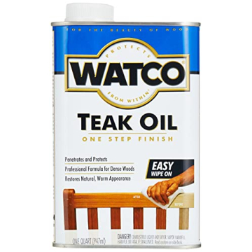 RUST-OLEUM Quart Watco A67141 Teak Oil Finish - Wood Care Solution