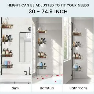Floyzoy Adjustable Shower Caddy for Efficient Storage Solutions