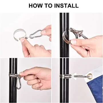 Durable Marine Boat Flag with 4 Pole Kits for Your Vessel