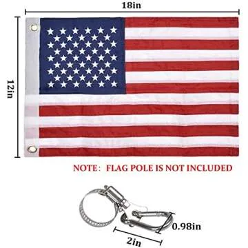 Durable Marine Boat Flag with 4 Pole Kits for Your Vessel