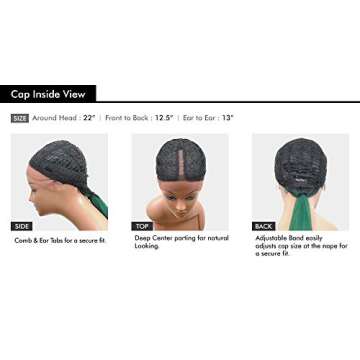 Sensationnel Dashly wig - unit 8 non lace cap ready to wear ear to ear lacepart synthetic (1 JETBLACK)