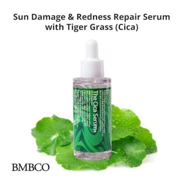 BMBCO The Cica Serum, Tiger Grass Soothing Moisturizer, Wrinkle Ampoule, Skin Repair, Redness Correc...