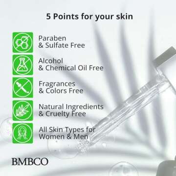 BMBCO The Cica Serum, Tiger Grass Soothing Moisturizer, Wrinkle Ampoule, Skin Repair, Redness Corrector, Blemish Reducer Essence, Korean Skin care