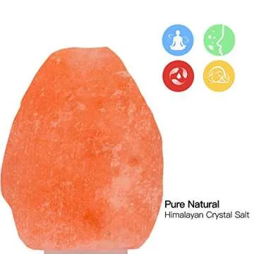 Betus Himalayan Salt Lamp for Air Purification & Night Light
