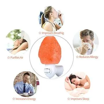 Betus Himalayan Salt Lamp for Air Purification & Night Light