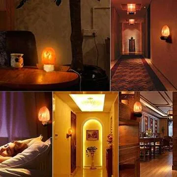 Betus Himalayan Salt Lamp for Air Purification & Night Light