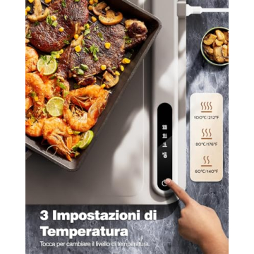 iTRUSOU Electric Warming Tray Full Surface Heating Portable
