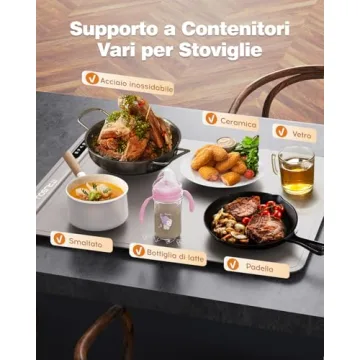 iTRUSOU Electric Warming Tray Full Surface Heating Portable