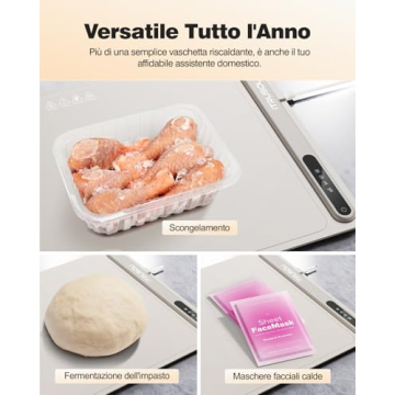 iTRUSOU Electric Warming Tray Full Surface Heating Portable