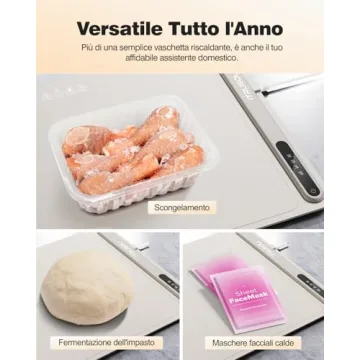 iTRUSOU Electric Warming Tray Full Surface Heating Portable