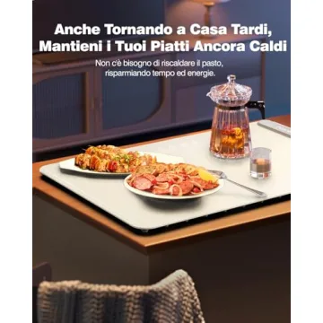 iTRUSOU Electric Warming Tray Full Surface Heating Portable