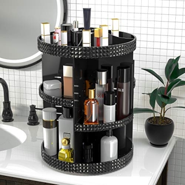 HEMTROY 360° Rotating Makeup Organizer - Extra Large