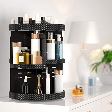 HEMTROY 360° Rotating Makeup Organizer - Extra Large