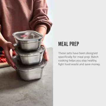 BLACK + BLUM Microwavable Stainless Steel Lunch Box - Eco-Friendly Food Storage