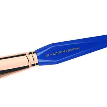 Bdellium Tools 987 Flat Top Brush - Vegan & Ergonomic Design