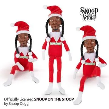 Snoop Dogg Snoop on a Stoop 2024 Holiday Elf Doll - 12” Plush Fun with Accessories