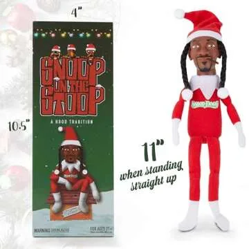 Snoop Dogg Snoop on a Stoop Christmas Elf Doll 2024
