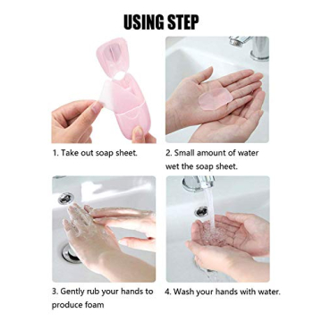KISEER Travel Soap Paper Sheets - Portable & Eco-Friendly