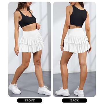 Shop MIYIEONZ Cute Ruffle Mini Skirt for Effortless Style