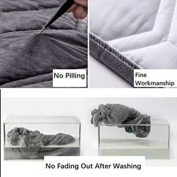 HOME MEIRONG Headboard Slipcover for Twin Queen Full California King Size Beds, Bed Headboard Cover Protector Padded Velvet Dustproof Stretch Solid Color Quilted Bed Head Covers