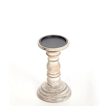 Hosley Wood Candle Holders - Perfect for Weddings & Decor