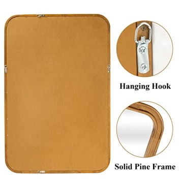 WalBeyond Wood Framed Mirrors for Bathroom and Home Decor