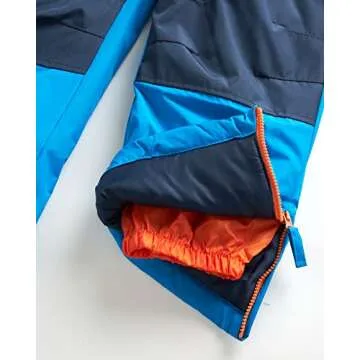 Wippette Boys’ Snowsuit – Waterproof Insulated Fleece Lined Jumpsuit – Winter Pram Snowmobile Ski Suit Coveralls (18M-7), Size 5, Blue