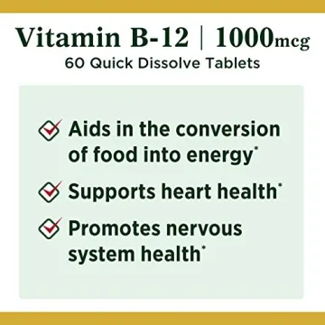 Nature's Bounty Vitamin B12 1000mcg Quick Dissolve Tablets