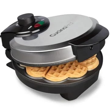 Heart Waffle Maker for 5 Shaped Waffles - Gift for Her