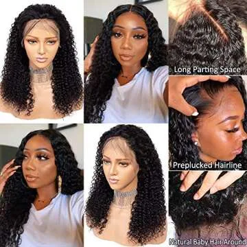CYNOSURE Lace Front Human Hair Wigs for Women 13x4