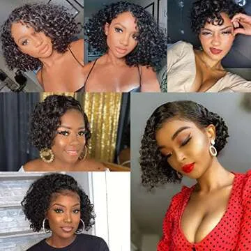 CYNOSURE Lace Front Human Hair Wigs for Women 13x4