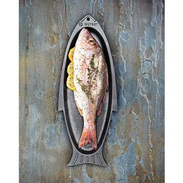 Outset Cast Iron Grill and Serving Pan for All Occasions