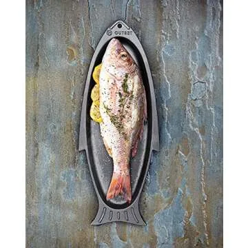 Outset Cast Iron Grill and Serving Pan for All Occasions