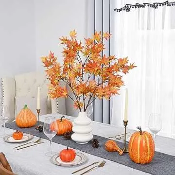 Dolicer Artificial Maple Leaves for Home Decoration