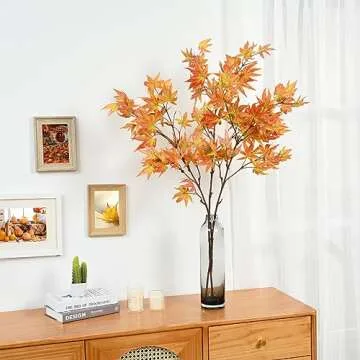 Dolicer Artificial Maple Leaves for Home Decoration