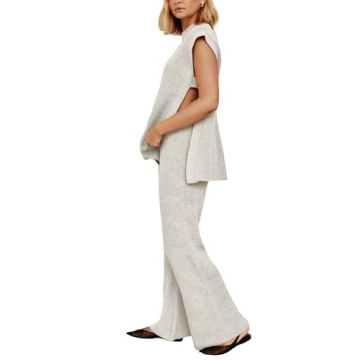 Trendy Lviefent Womens 2 Piece Sweater Set for Comfort