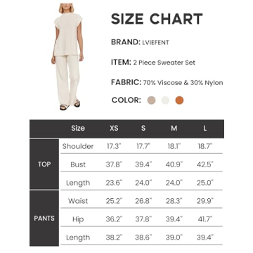 Trendy Lviefent Womens 2 Piece Sweater Set for Comfort