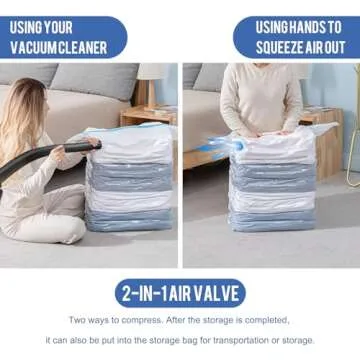 WANALIT 6 Pack Moving Bags + 3 Pack Cube Vacuum Storage Bags, Backpack Straps Strong Carrying Handles & Zippers, Storage Totes For Space Saving, Fold Flat, Moving Supplies