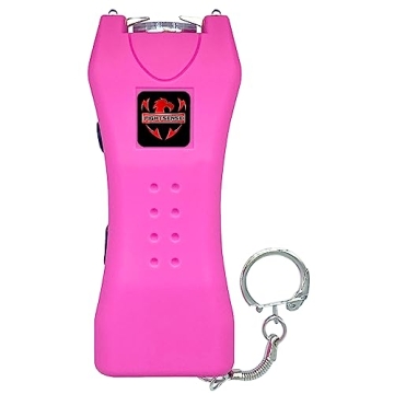 FIGHTSENSE Stun Gun - Compact Self-Defense Keychain with Flashlight