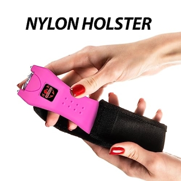 FIGHTSENSE Compact Keychain Stun Gun with Flashlight
