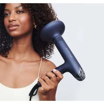 Bio Ionic SMART-X Hair Dryer with Diffuser, High-Efficiency Blow Dryer with 3 Heat & 3 Speed Settings, Diffuser Hair Dryer Gently Dries, Defines & Reduces Frizz, Self Cleaning Function, Blue