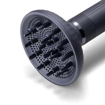 Bio Ionic SMART-X Hair Dryer with Diffuser, High-Efficiency Blow Dryer with 3 Heat & 3 Speed Settings, Diffuser Hair Dryer Gently Dries, Defines & Reduces Frizz, Self Cleaning Function, Blue