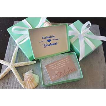 Yinahawaii Handmade in Hawaii Sea Glass Jewelry, Sand Dollar Necklace, Beach Necklace, Birthday Gift...