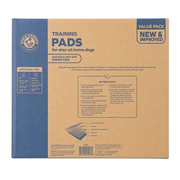 Arm & Hammer for Dogs Training Pads for Stay-at-Home Dogs | New & Improved Super Absorbent, Leak-Proof, Odor Control Quilted Dog Training Pads with Baking Soda | 200 Count Wee Wee Pads Bulk,White