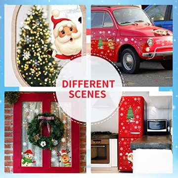 329PCS+ Christmas White Snowflakes Decor for Windows