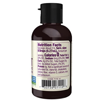 NOW Organic Monk Fruit Liquid Sweetener, Zero-Calorie Natural Choice