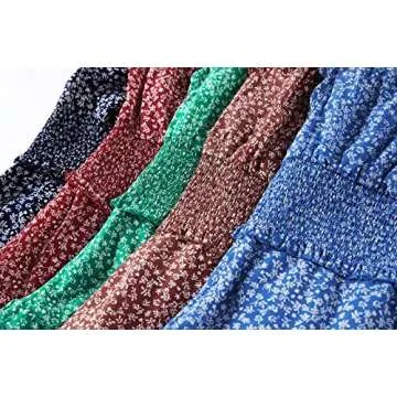 YOBECHO Womens Sweetheart Neckline High Waist Floral Print Beach Mini Dress