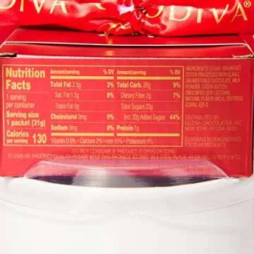 Godiva Hot Chocolate Mug Gift Set with Cocoa Mix